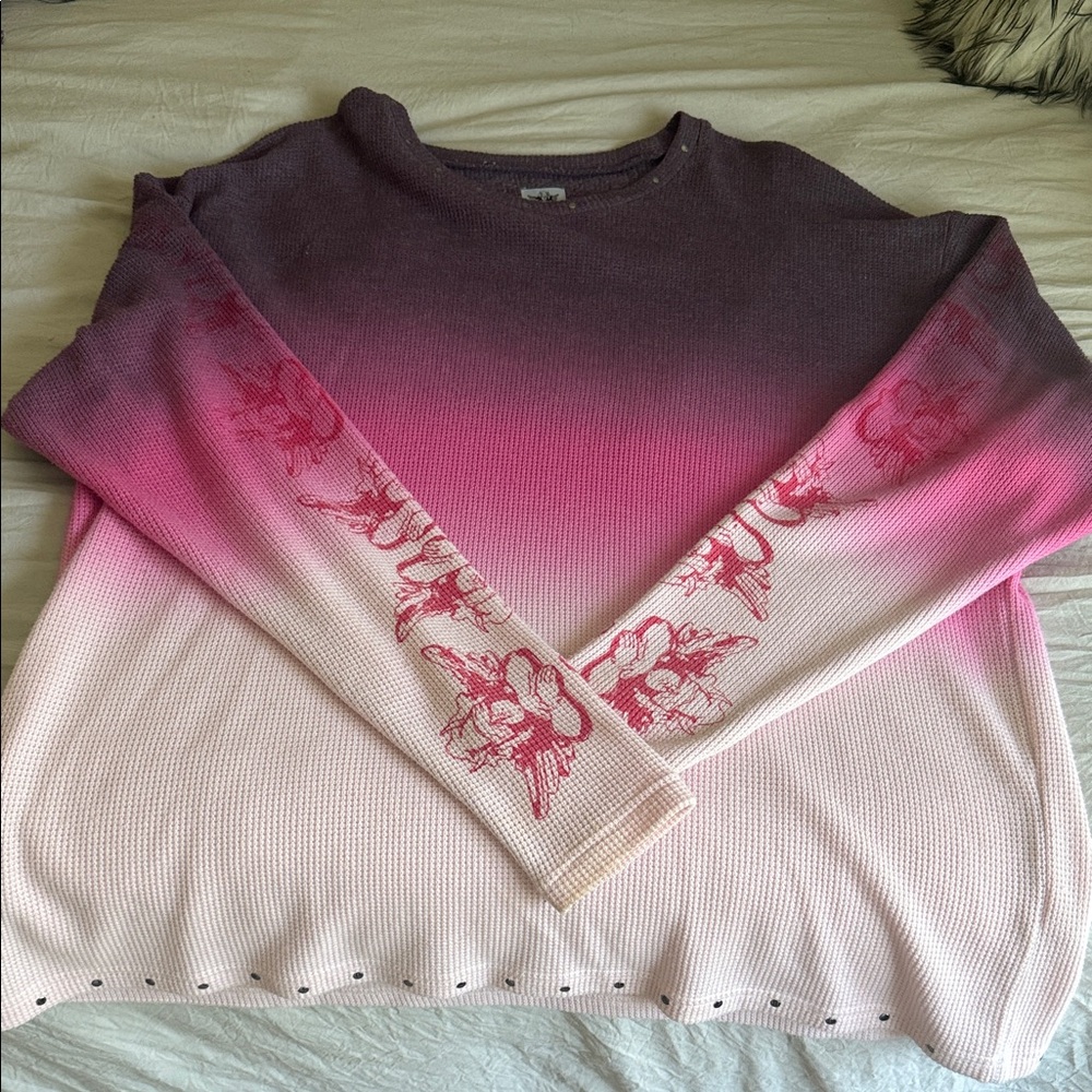 Boys Lie Ombre Pink and Purple Sweater